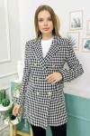 159785 Kazayagi Desen Astarli Blazer Ceket